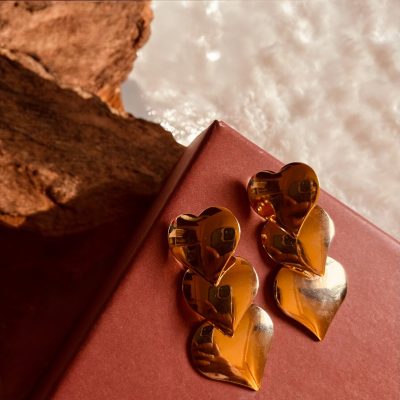 Triple Heart Dangler: Gold