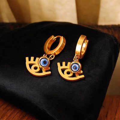 Evil Eye Dainty Hoop