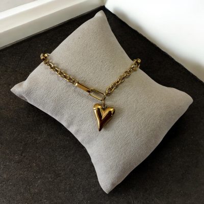 Dainty Heart Chain Bracelet
